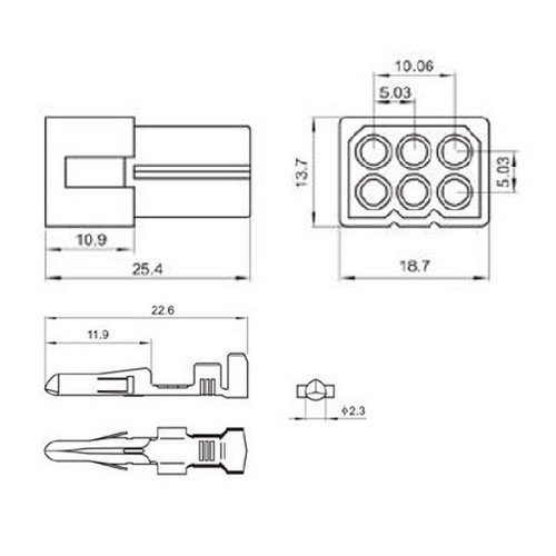 Arlows 6pin stecker set - arlows,